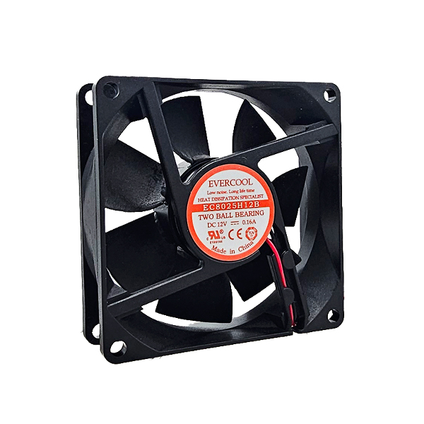 EVERCOOL EC8025H12B 2P