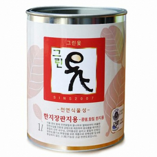 그린우르 그린옻 한지장판지용 코팅제 (1L)_이미지