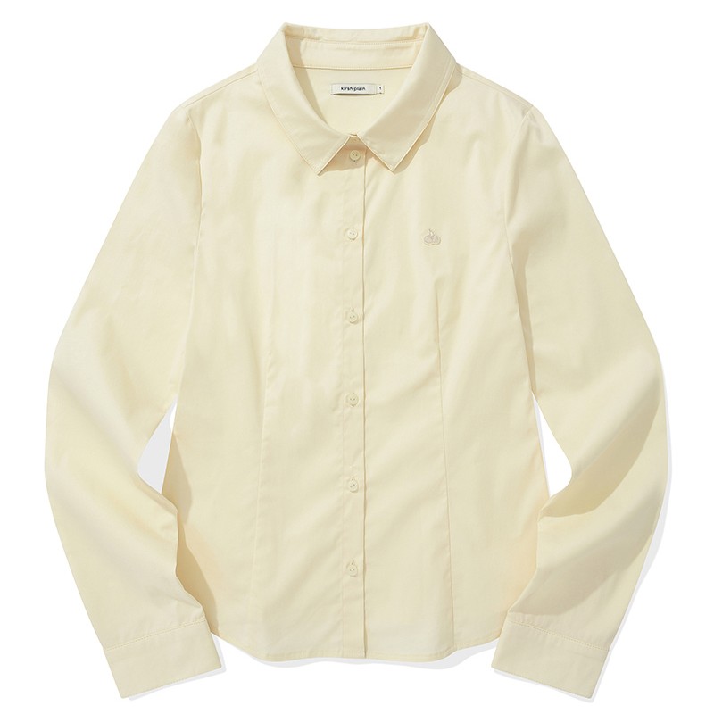 키르시 플레인 슬림핏 셔츠 아이보리 J51C2KSH01IVA_이미지