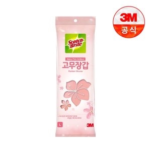 3M 스카치브라이트 베이비핑크 고무장갑 (대) (1켤레)_이미지