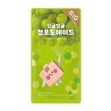 CU 델라페 BIG 싱글벙글 청포도에이드 340ml (8개)_이미지