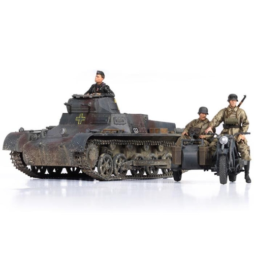 아카데미과학 1/72 독일 1호전차&오토바이_이미지