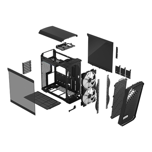 Fractal Design Torrent Compact Black RGB TG Light Tint_이미지