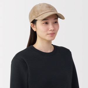 MUJI 케이폭 혼방 코듀로이 캡 DBB65A5A