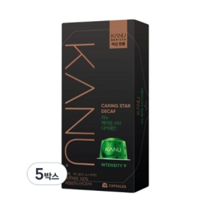동서식품 카누 바리스타 머신 전용 캡슐커피 케어링스타 디카페인 9.5g 10개입 5개_이미지