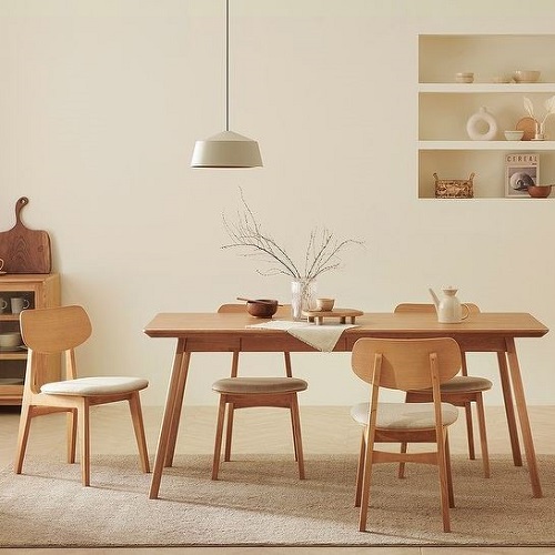 더메이드 리브 원목 수납 식탁 1800 (의자4개)