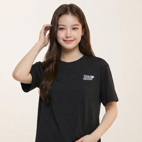 행텐주니어 행텐틴즈 동백01 여아 웹툰 그래픽 티셔츠_블랙 14570-131-405-31-100 46766037_이미지