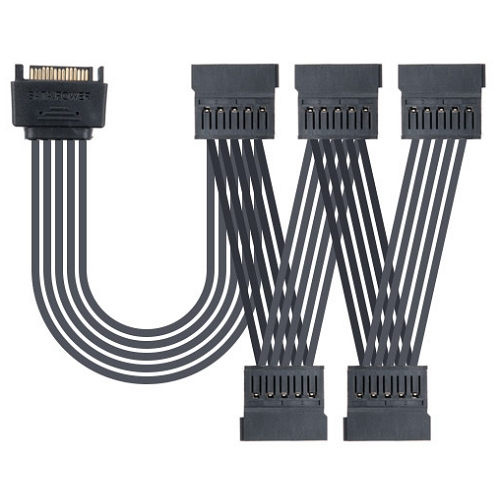 라이트컴 COMS IH201 SATA 전원 5분배 케이블 (0.22m)_이미지