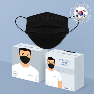 PWX 특대형 블랙 마스크Q 특대형 100매