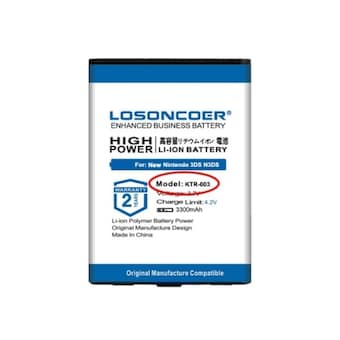 닌텐도 <b>2DS</b> 용 CTR-003 <b>XL</b> 배터리 게임패드 컨트롤러 신제품 2300-3300mAh