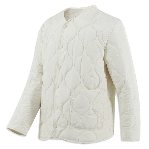 탑보이 웨이브 퀄팅 오버핏 깔깔이 패딩 RT881_이미지