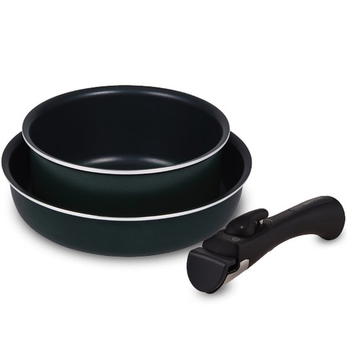 해피콜 이지핸즈 IH 베이직 3종 (냄비16+팬20+핸들)