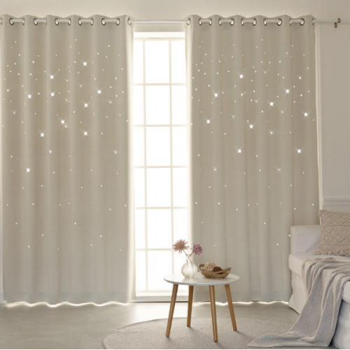 까르데코 디망쉬스타 펀칭 암막커튼 (2장, 대형, 180x233cm)_이미지