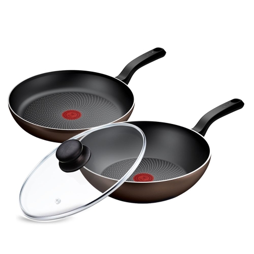 테팔 IH 라이트쿡 프라이팬 3종 (팬28+웍28+유리뚜껑28)