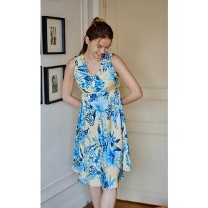 비너스 VGN7123 파스텔 꽃나염 컵 드레스_이미지