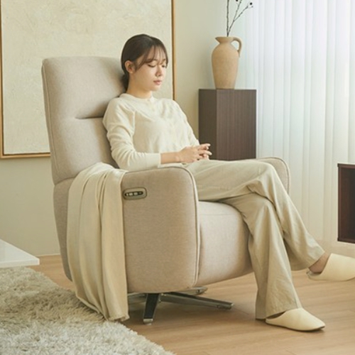 스칸디아 루넨 듀얼 USB 패브릭 리클라이너 1인용_이미지