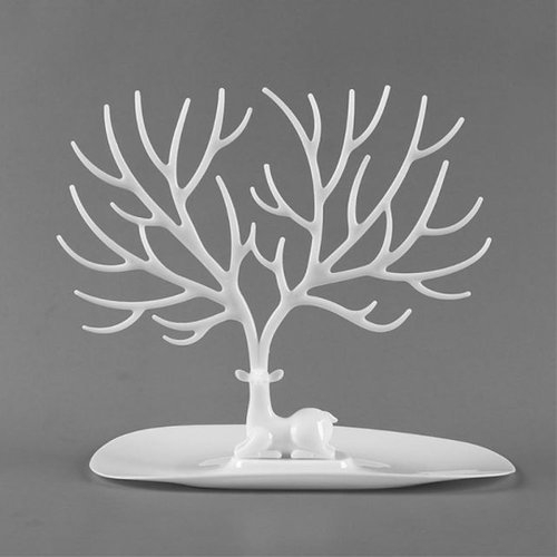 유니크 사슴뿔 악세사리 진열대 화이트 쥬얼리진열대_WF4A75D_이미지