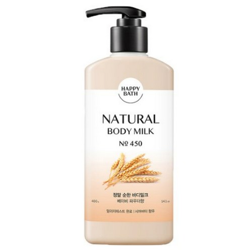 아모레퍼시픽 해피바스 정말 순한 바디밀크 400ml (1개)