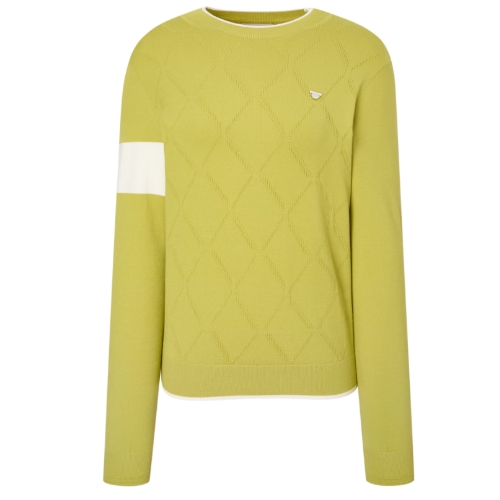 닥스골프 아가일 조직감 모크넥 니트 탑 DNSW5C655L2_이미지