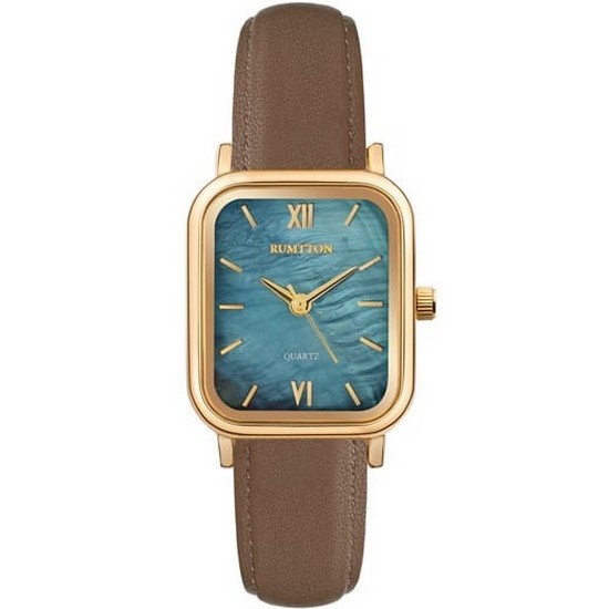 럼튼 자개 여자 하버 레더 (블루 골드 브라운)