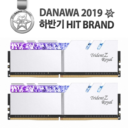 G.SKILL DDR4-3200 CL16 TRIDENT Z ROYAL 실버 패키지 (16GB(8Gx2))
