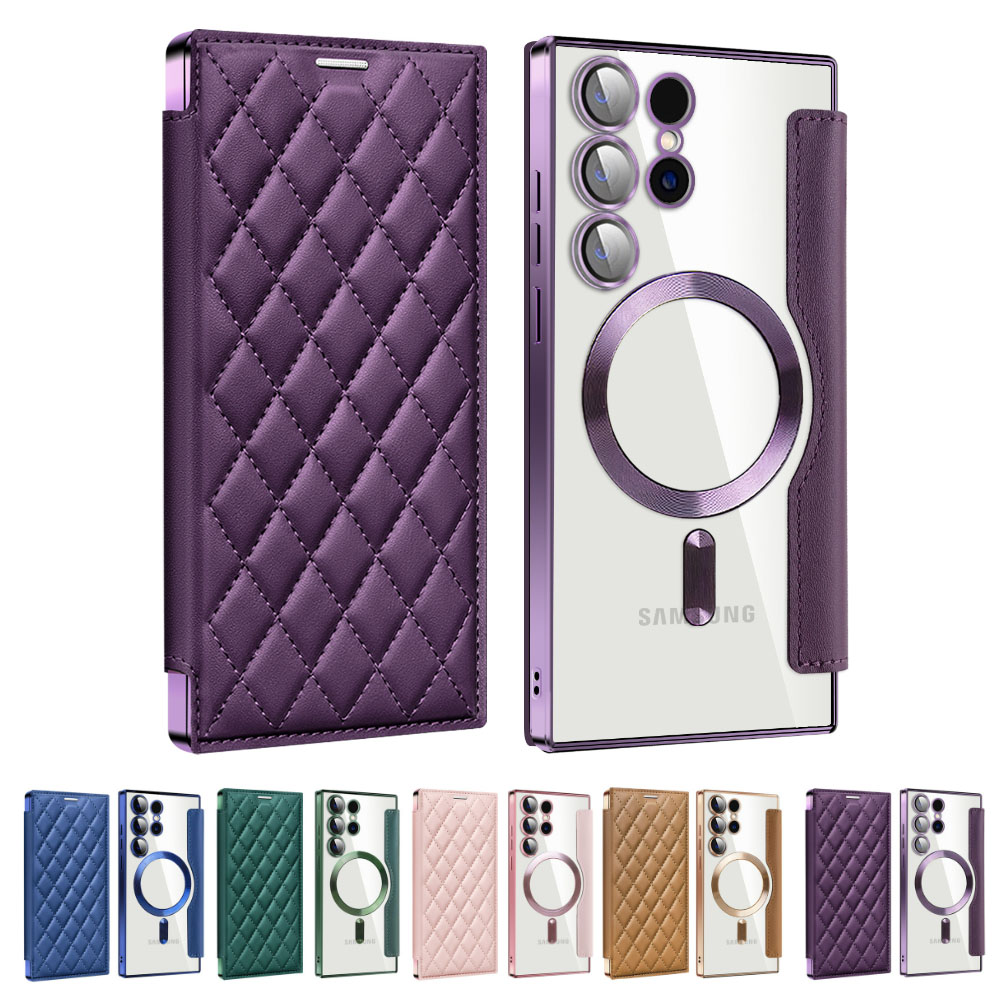 갤럭시 S26 케이스 호환 S26 S25 S24 S23 S22 FE 공용 맥세이프 플립 퍼픽블루 6072-S26플러스_이미지