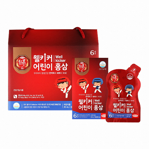 한미헬스케어 웰키커 어린이 홍삼 20ml 30포이미지입니다. 누르면 해당 게시물로 새창이동합니다.