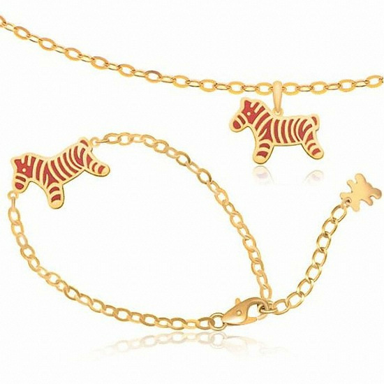 쥬얼라인 브리앙 18K 얼룩말 아기 세트