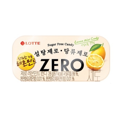 롯데제과 제로 레몬민트 캔디 28g (1개)