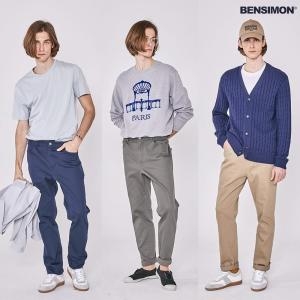 벤시몽 남성 라이크라 치노 컬러팬츠 3종_이미지