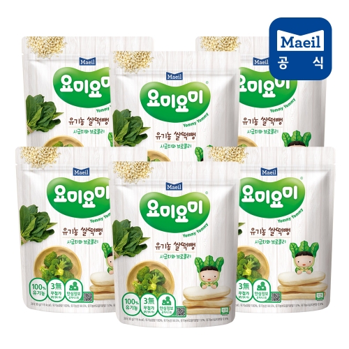 유기농 쌀떡뻥 시금치와 브로콜리 30g