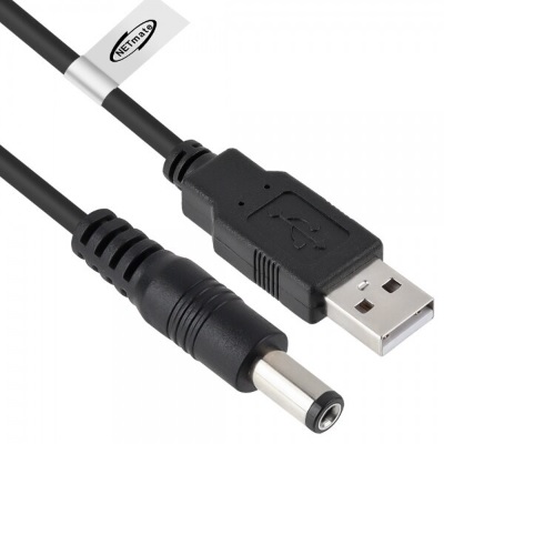 강원전자 NETmate NMC-UP2110P5B USB to DC 5.5x2.1 전원 케이블 (1m)_이미지