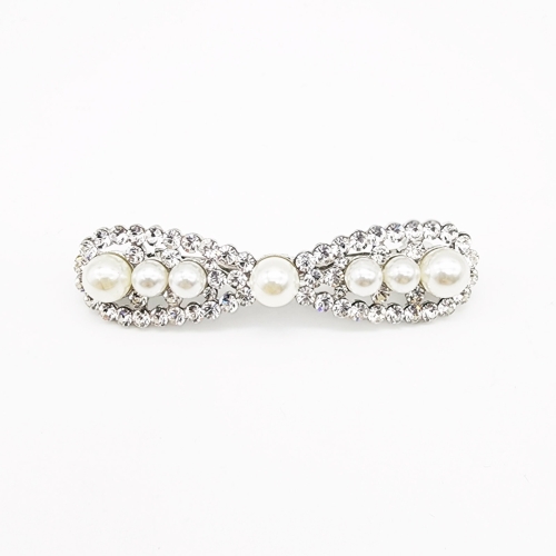 JJQUEEN 8. 로라 진주 리본 미니 자동핀 HHR782_이미지