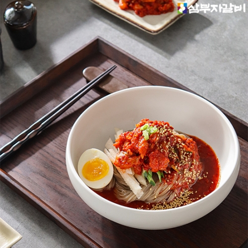 맛찬들백미식품 맛찬들 삼부자갈비 명태 회냉면 710g (8개)