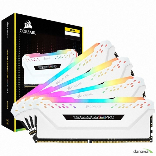CORSAIR DDR4 64GB PC4-28800 CL18 VENGEANCE PRO RGB WHITE (16Gx4)