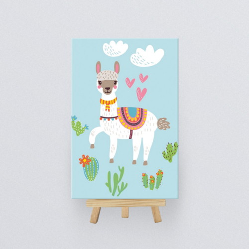 아이러브페인팅 DIY 미니이젤형 보석십자수 행복한 라마_이미지