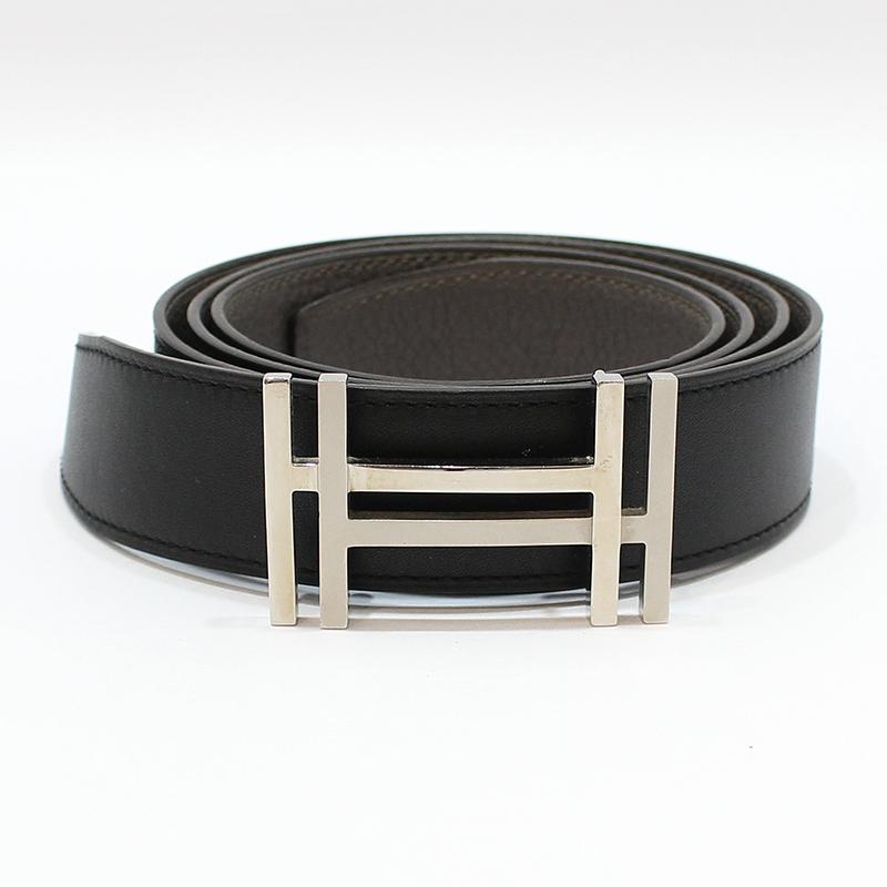 에르메스 H066050CK05 은장 H au Carre 32MM 리버서블 양면 벨트 100_이미지