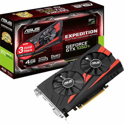 ASUS EX 지포스 GTX1050 Ti 4G D5 4GB 이엠텍_이미지