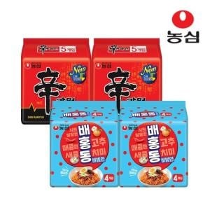농심 <b>배홍동</b> <b>비빔</b><b>면</b>8개 + 신라면10개