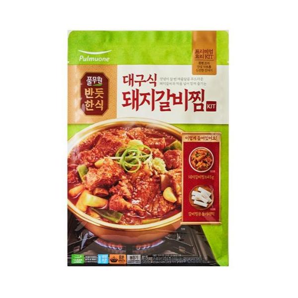 풀무원 반듯한식 대구식 돼지갈비찜 815g (2개)_이미지