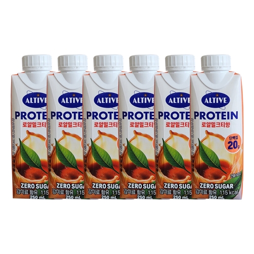 CJ제일제당 얼티브 프로틴 로얄밀크티향 250ml (6개)_이미지
