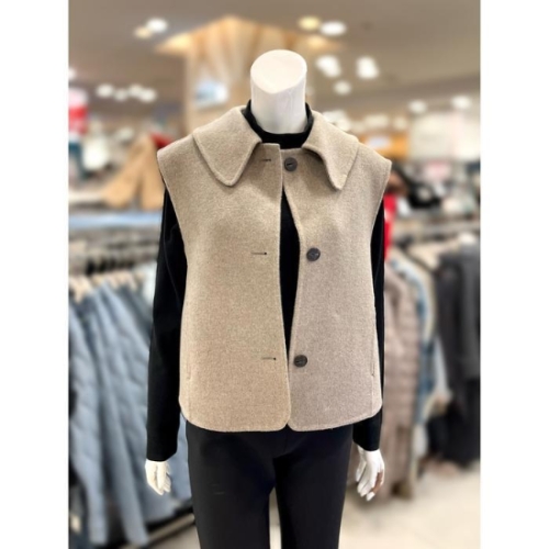 고세 소 이브존01카라넥핸드메이드울혼방베스트TI4VA01BK_이미지