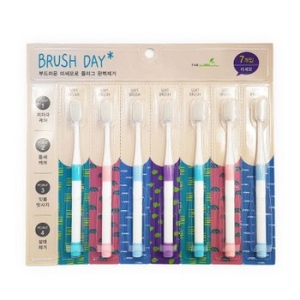 브러쉬데이 부드러운 미세모 칫솔 (7개)_이미지