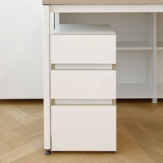 아이엔지홈 플레인 3단 책상서랍장 320