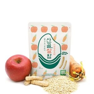 에코맘 산골쌀참 스틱 사과당근 25g (1개)_이미지