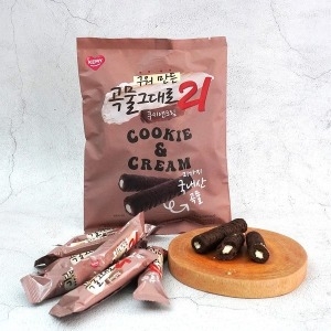 곡물그대로21 크리스피롤 쿠키앤크림 150g x 4봉