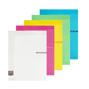 청운화일 칼라칩 4포켓화일/10개입