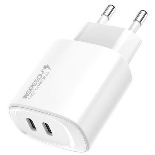 Faspeed PD PPS 20W 2포트 GaN 충전기 SPE-B2N20PD2P20_이미지
