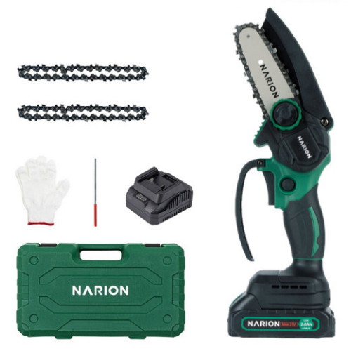 나리온 10cm 충전 체인톱 NJ-100R (2.0Ah, 배터리 1개)_이미지