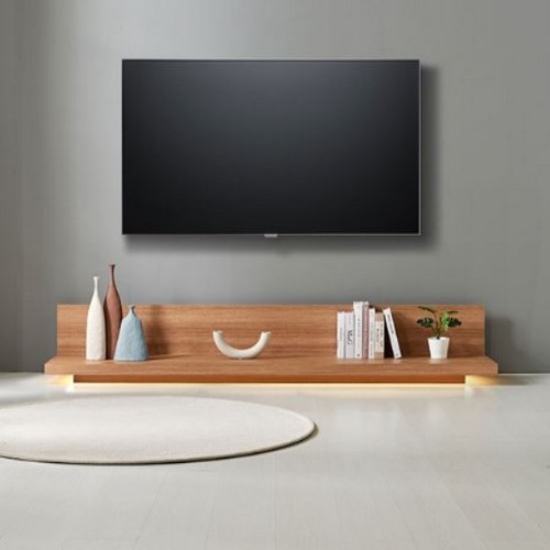 이즈 러버블 LED 선반형 거실장